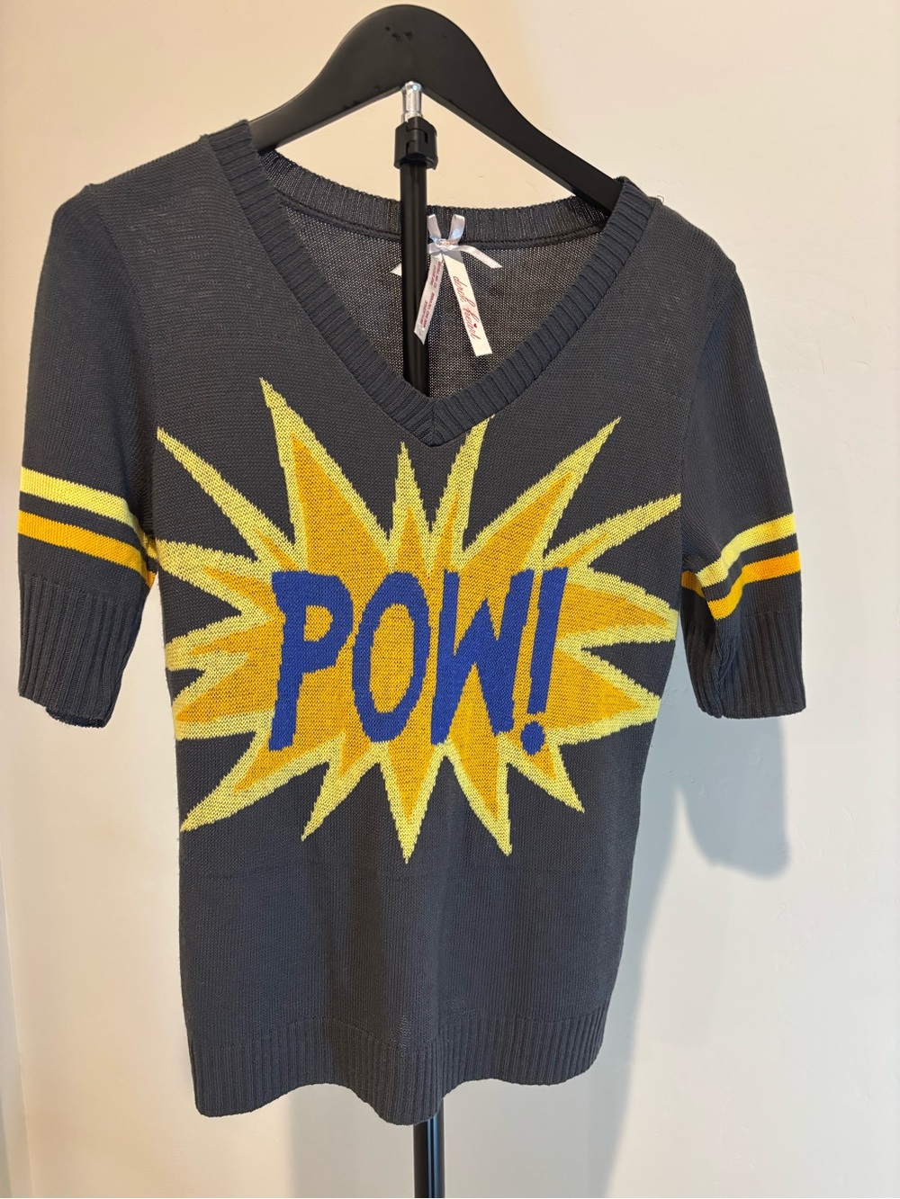 Derek Heart Y2K POW Comic Pop Art Sweater L